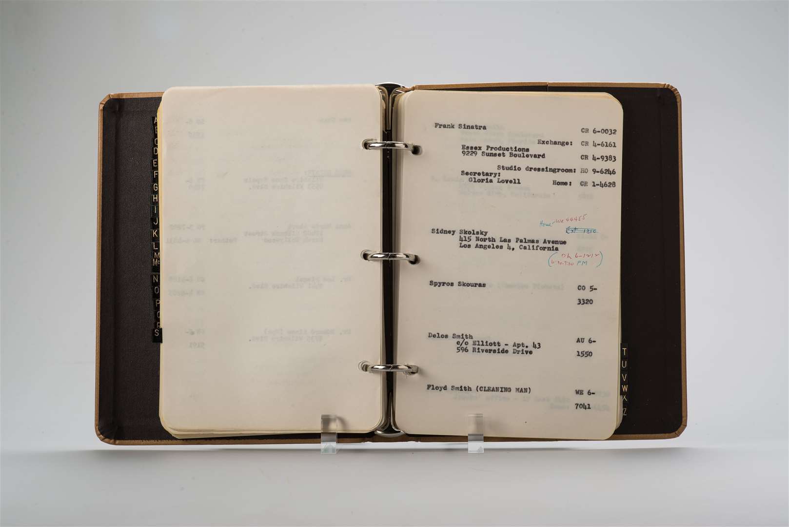 Marilyn Monroe’s telephone book showing numbers for Frank Sinatra (Ted Stampfer Collection/PA)