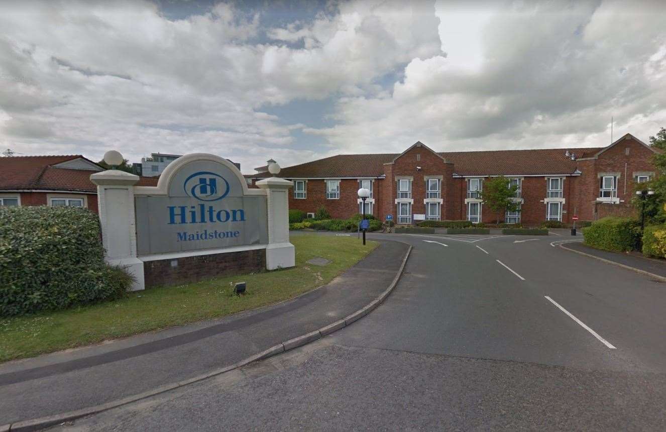 The Hilton Hotel in Bearsted Road, Maidstone