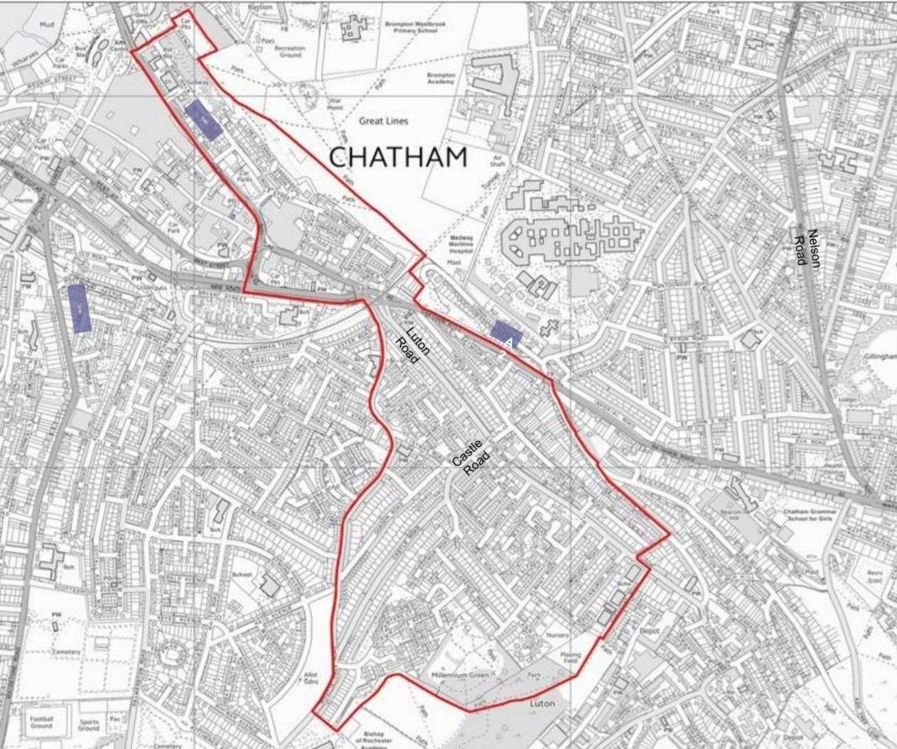 A map showing the area covering the neighbourhood plan. Picture: ACNF