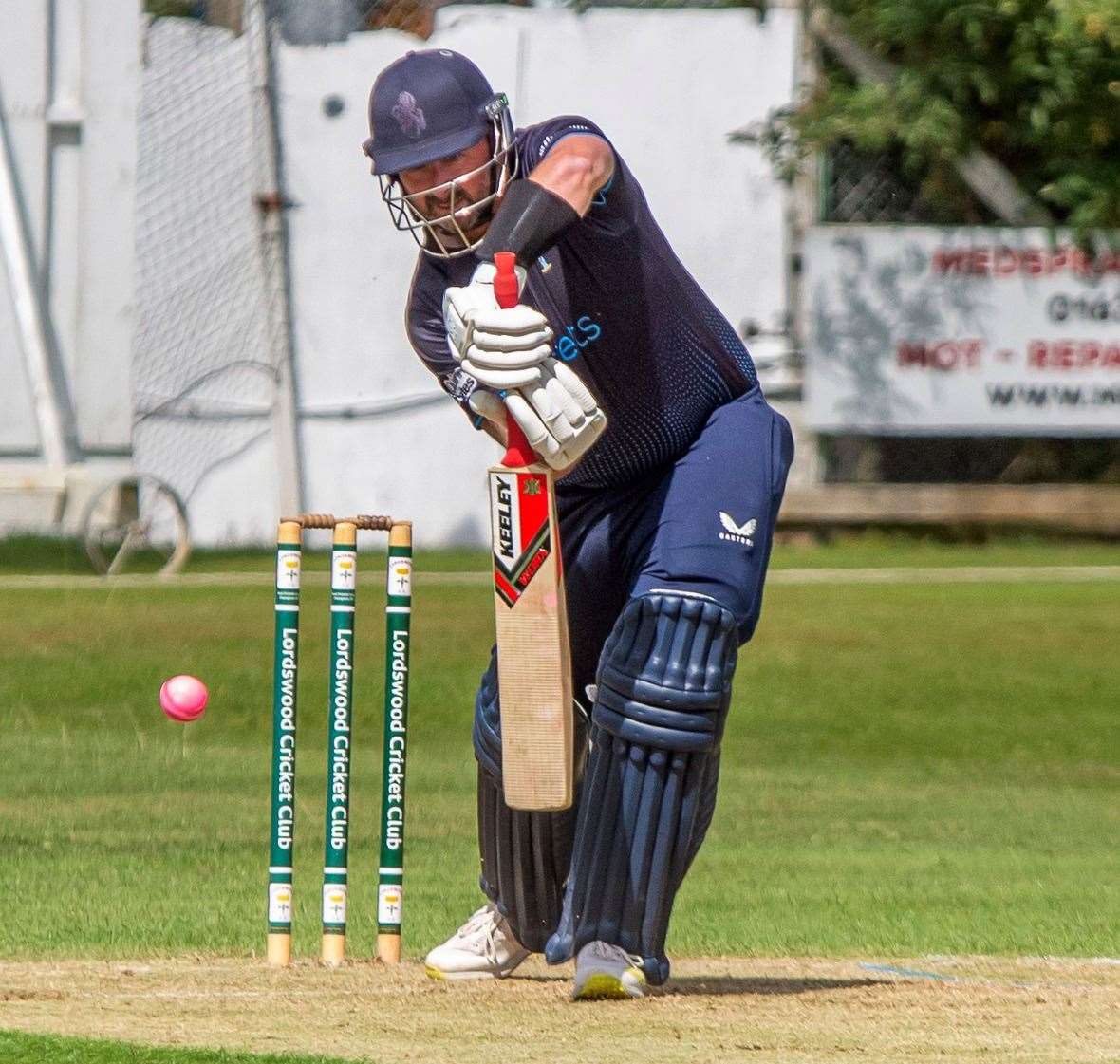 Darren Stevens batting for St Lawrence & Highland Court. Picture: Phillipa Hilton