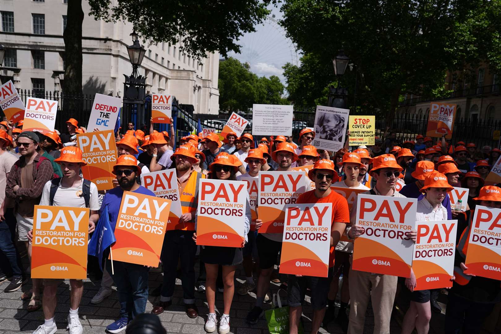 Junior doctors have been staging strike action (Jordan Pettitt/PA)