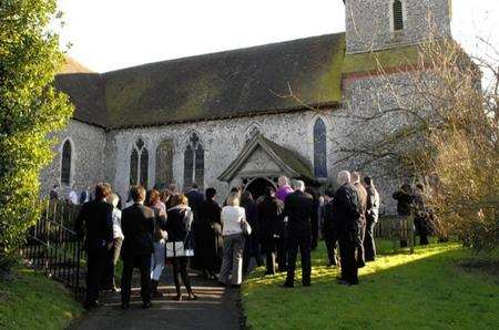 St John The Baptist Church, Barham where Hugo Wenn's funeral was held