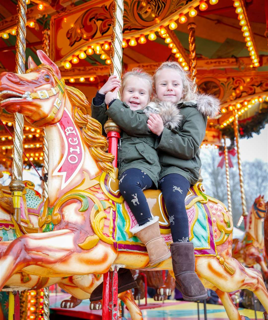 Bell and Ivy at last year's Leeds Castle Christmas Market Picture: Matthew Walker