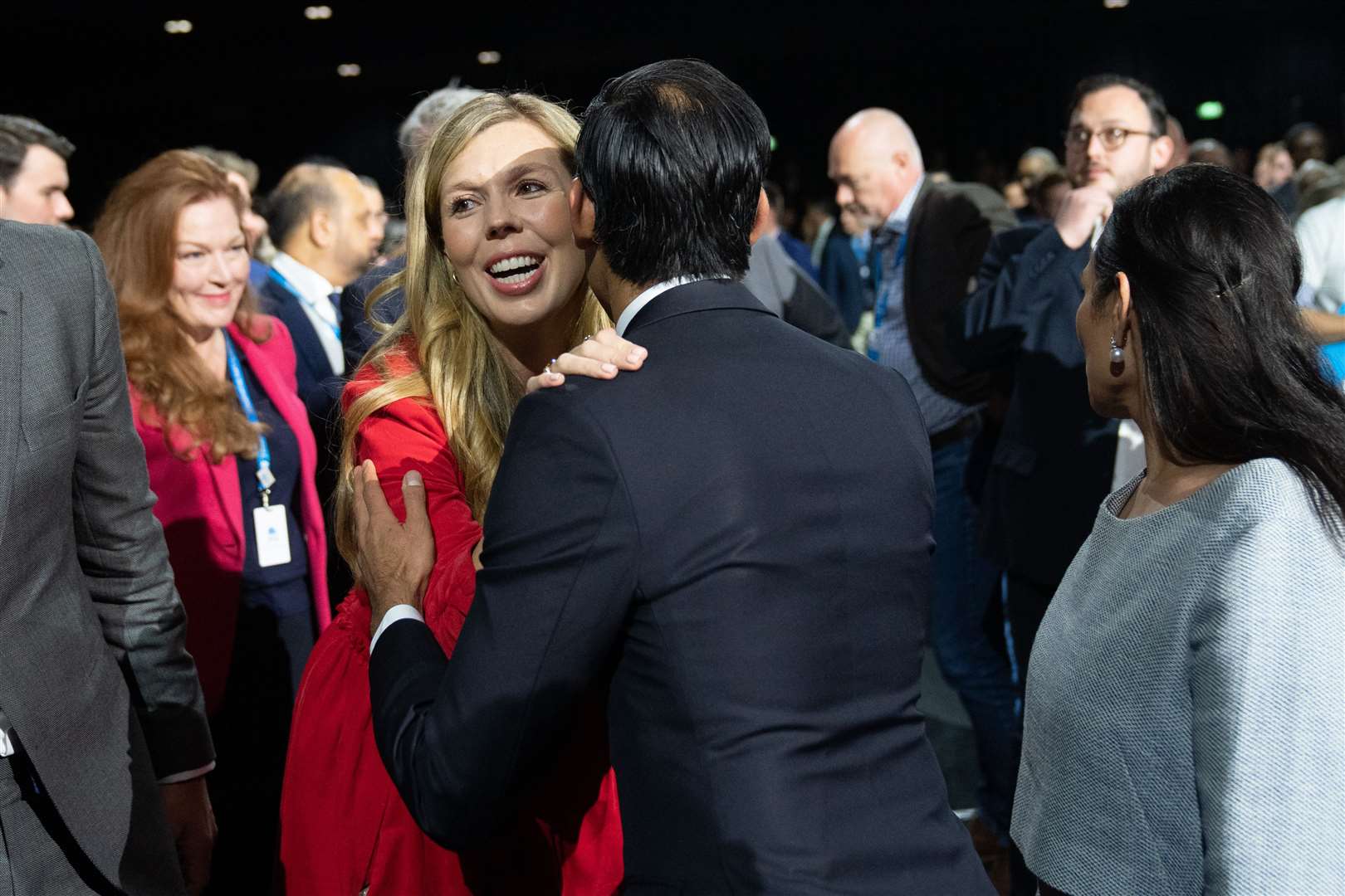 Carrie Johnson and Rishi Sunak (Stefan Rousseau/PA)