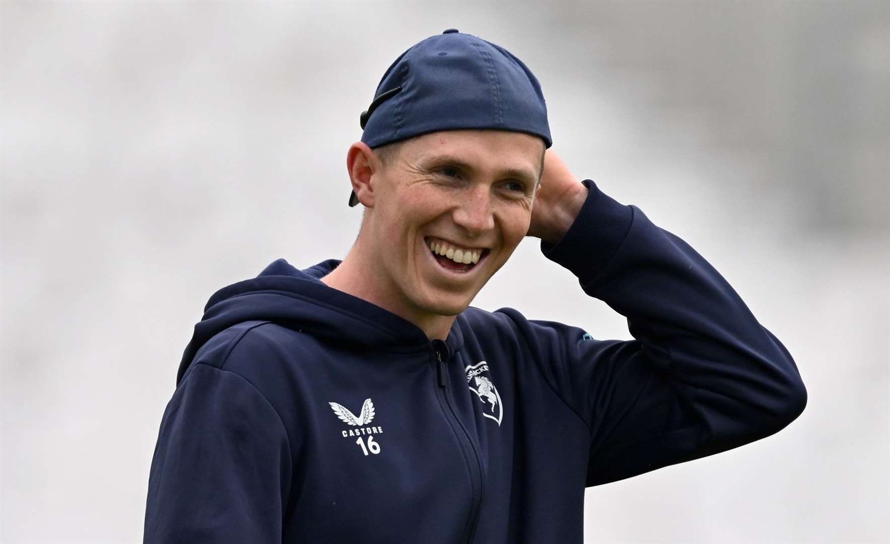 Batsman Zak Crawley – hit his first Ashes century in the fourth Test at Old Trafford in emphatic fashion, as he struck 189 from 182 balls. Picture: Keith Gillard