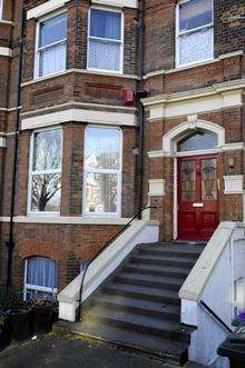 The house where Cara Lovell lives in Bouverie Road, West Folkestone