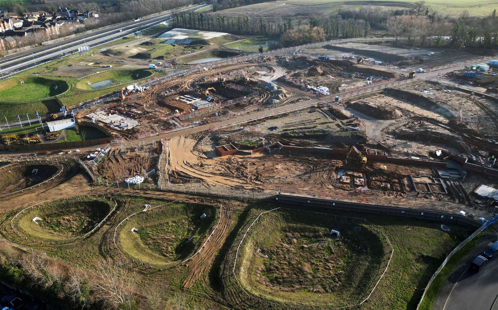 Saxon Fields estate has been under construction since 2019. Picture: Barry Goodwin