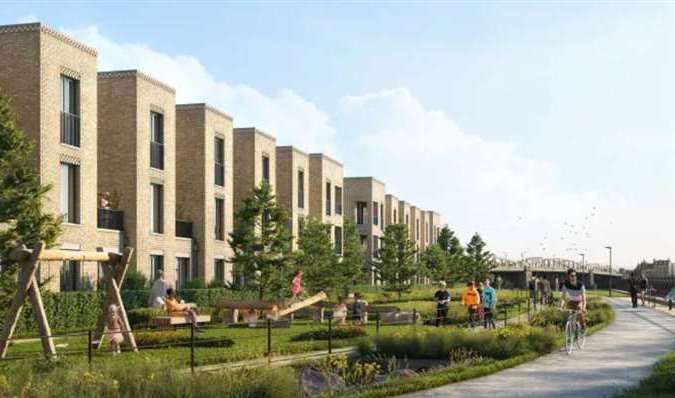 A quarter of the properties would be classed as affordable housing. Picture: Medway Development Company/BPTW Architecture