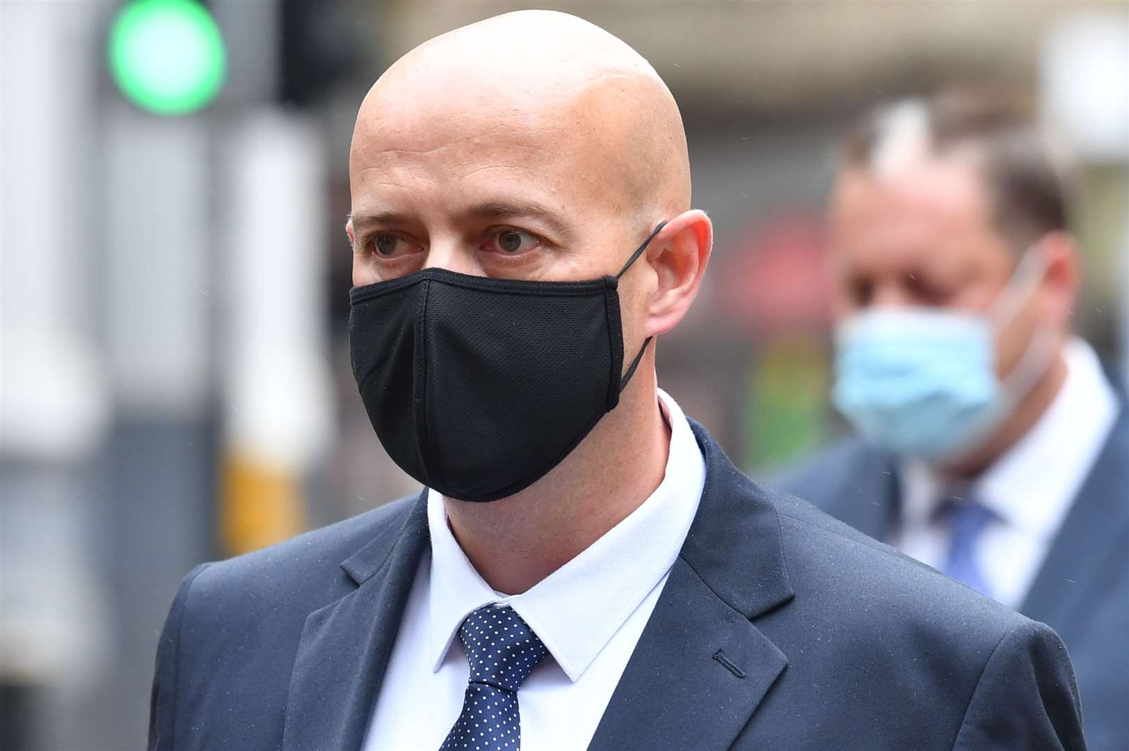 Pc Benjamin Monk arriving at Birmingham Crown Court (Jacob King/PA)