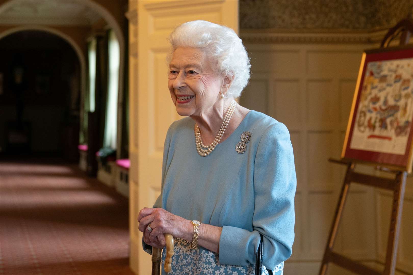 The Queen during her recent Sandringham reception. Joe Giddens/PA