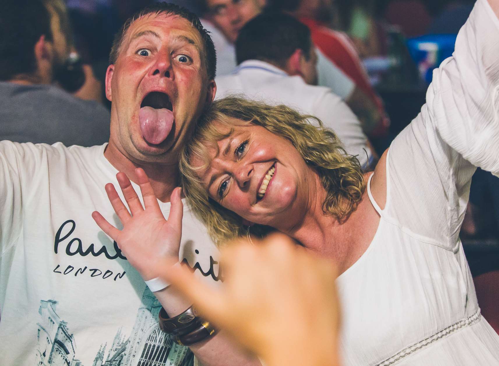 England fans in good spirits. Pic: Ben Zeng