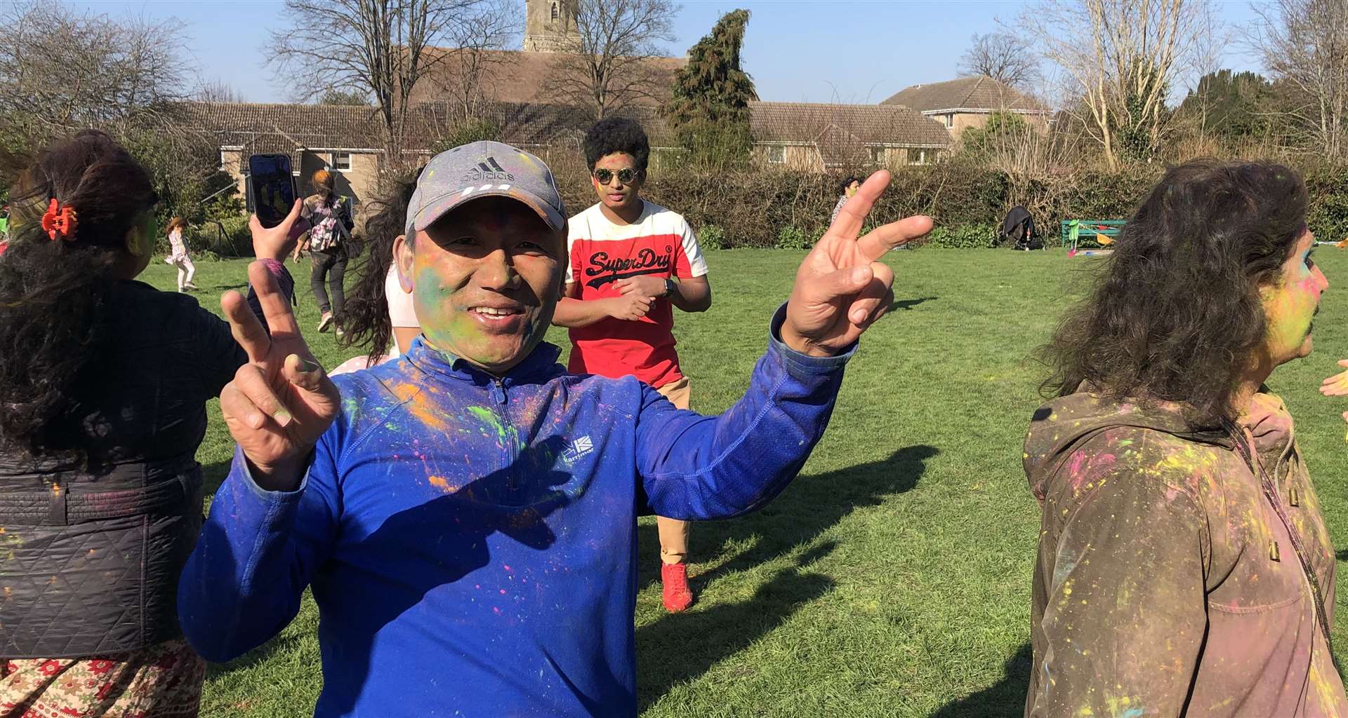 Visitors enjoying the Holi Festival at Collis Green last year