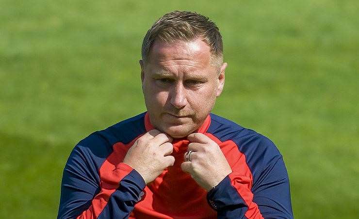 Ebbsfleet manager Dennis Kutrieb. Picture: Ed Miller/EUFC