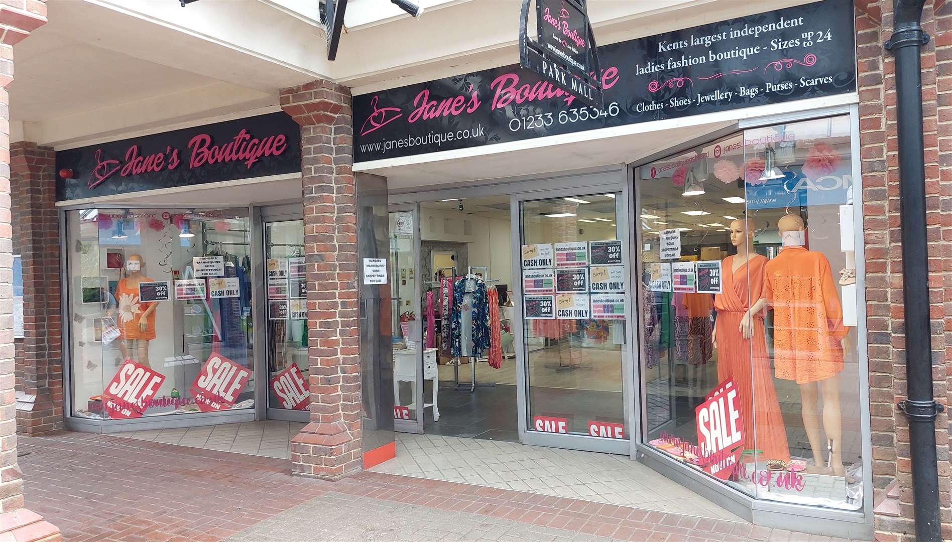 Jane s Boutique in Park Mall Ashford to leave town centre after