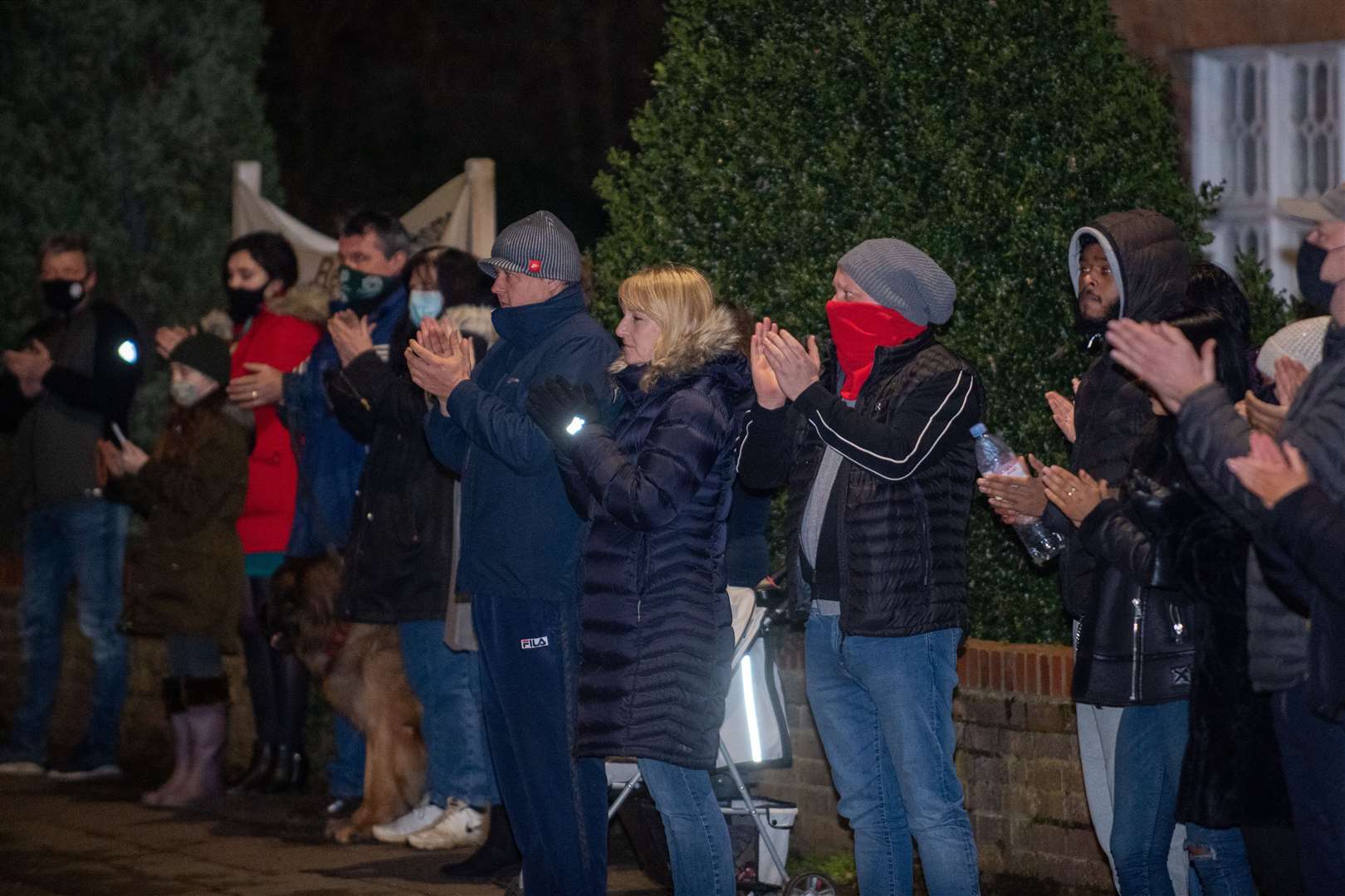 Residents in Marston Moretaine, Sir Tom’s home village, showed their appreciation (Joe Giddens/PA)