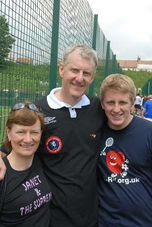 Jack's mum Janet, dad Roger and brother Rob