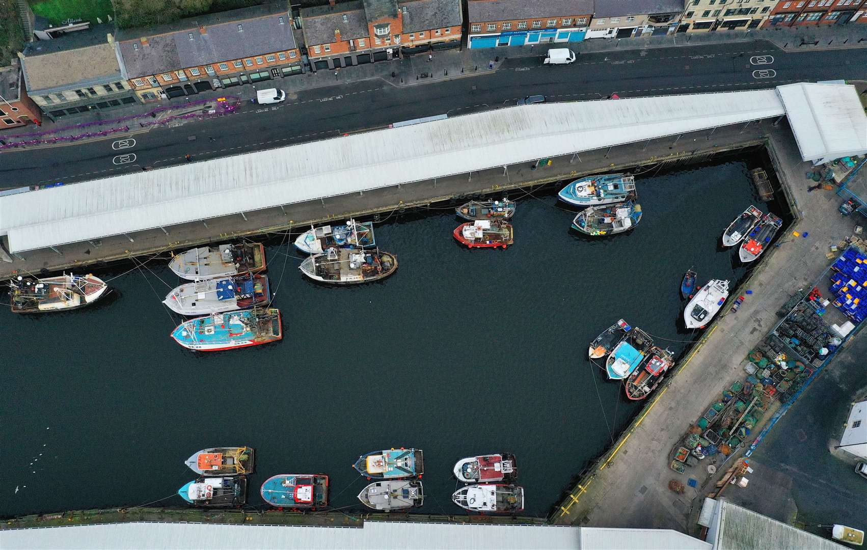 Fishing boats at North Shields Fish Quay (Owen Humphreys/PA)