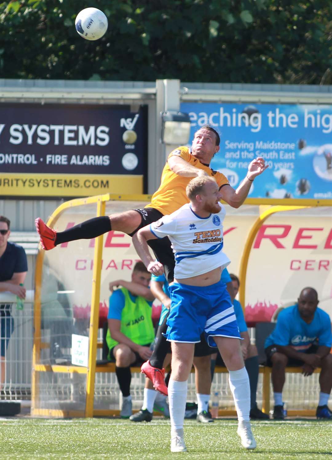 The commanding figure of Ryan Johnson as Maidstone put Chelmsford to the sword Picture: John Westhrop