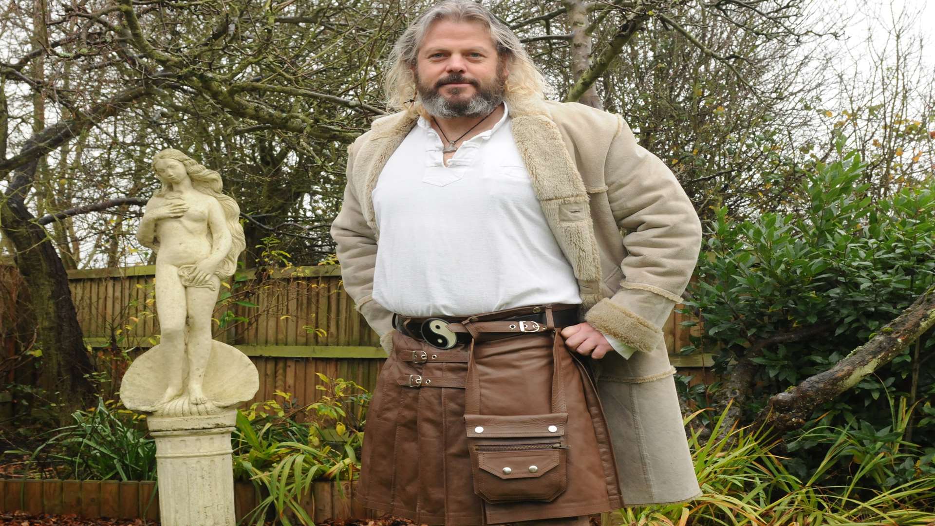 Robin Collins in his kilt