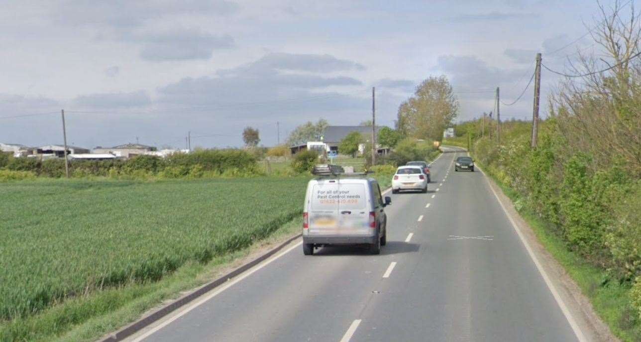 Part of Lower Road, on Sheppey, is closed today. Picture: Google Maps