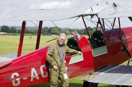 Pilot Chris Jesson will be performing aerobatics in a Stampe biplane