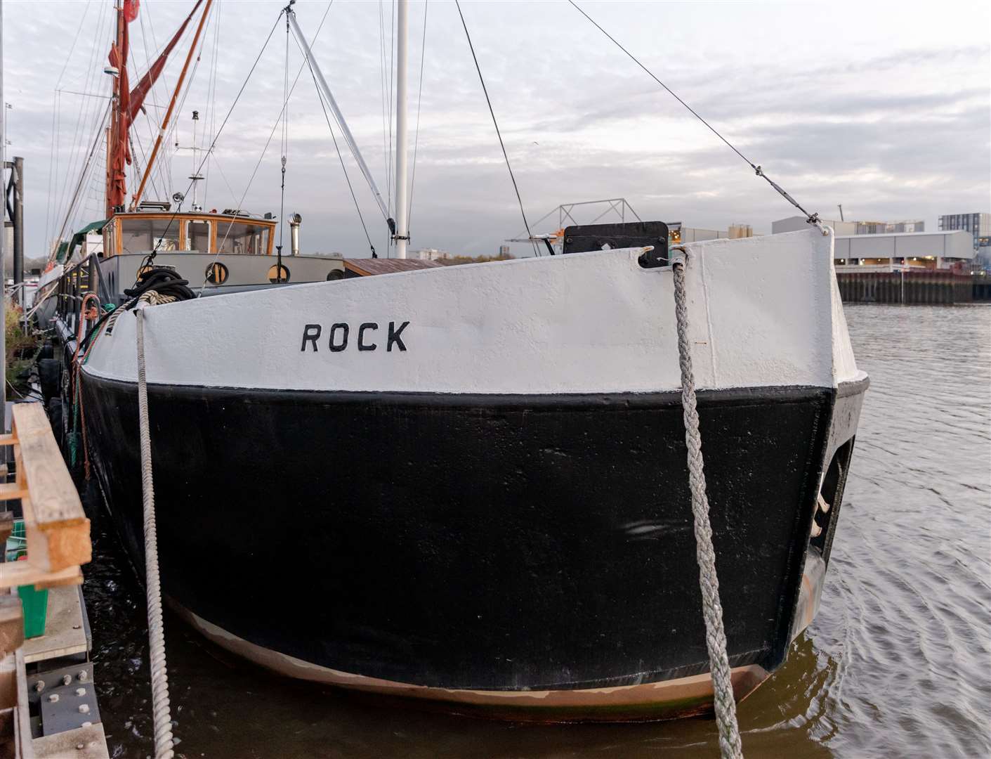 Medway built barge Rock is up for sale for £875,000. Picture: Unique Property Company