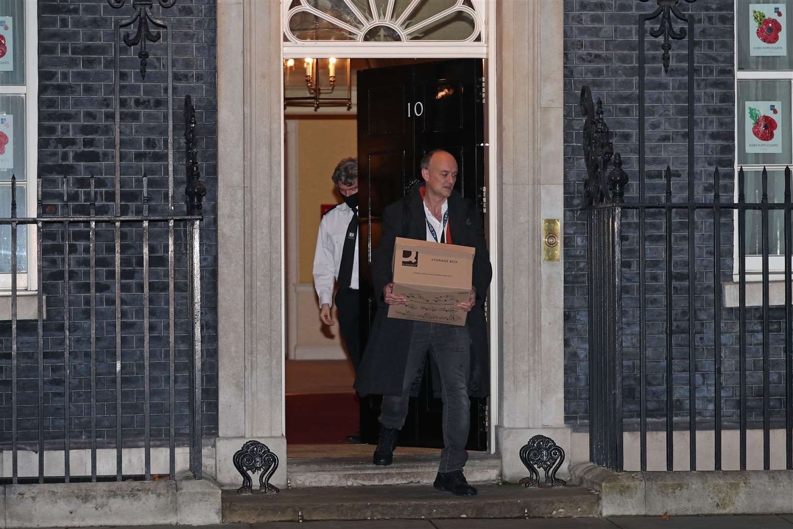 Dominic Cummings departed No 10 carrying a box on Friday (Yui Mok/PA)