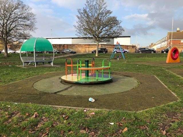 Playing surfaces at the park, opposite Aldi in Boundary Road, Ramsgate, are said to be in bad condition