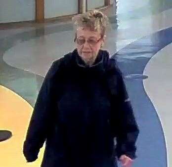 Sheila Ratcliffe was seen on CCTV leaving the William Harvey Hospital in Ashford