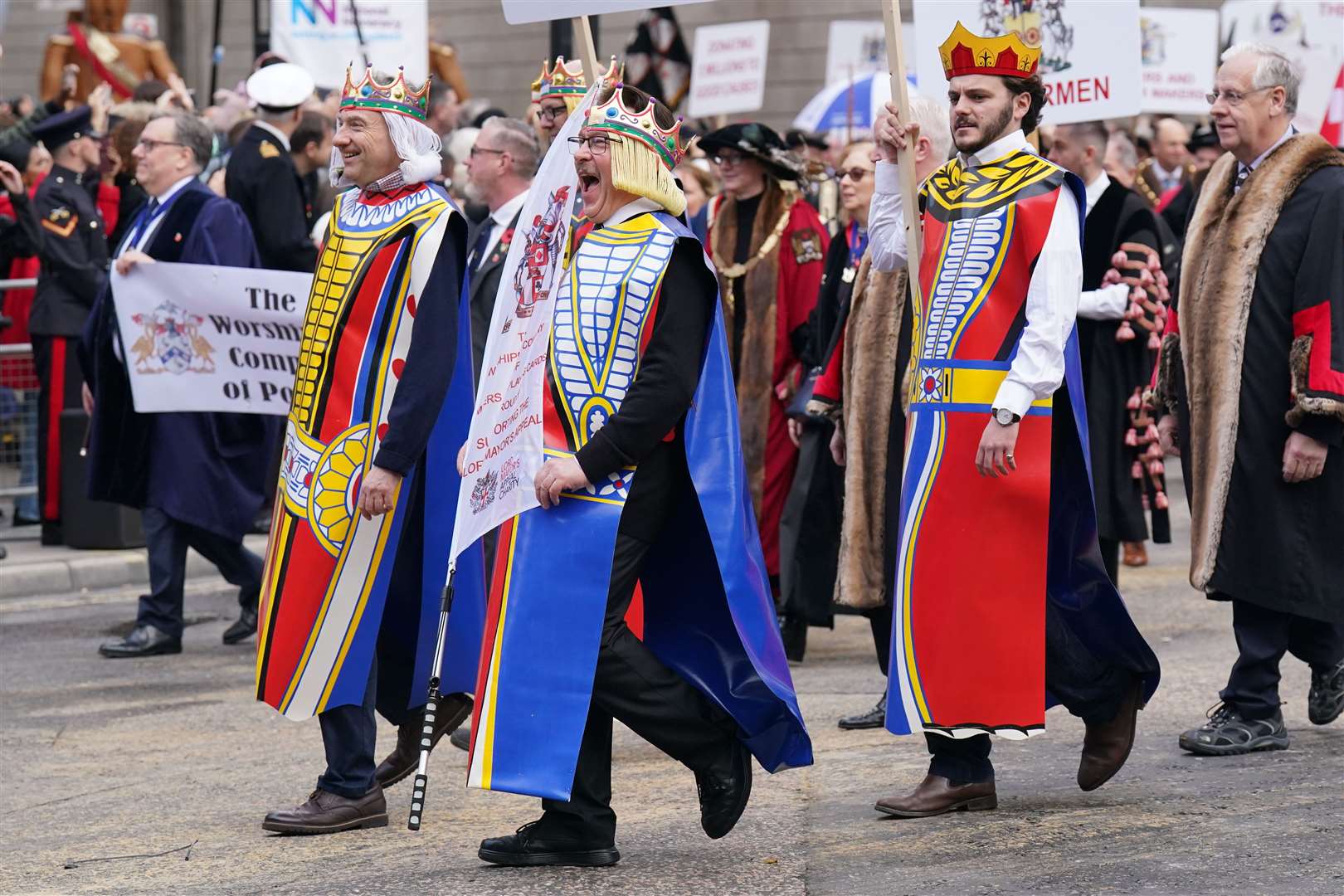 Members of the Livery Company of the City of London (Jonathan Brady/PA)