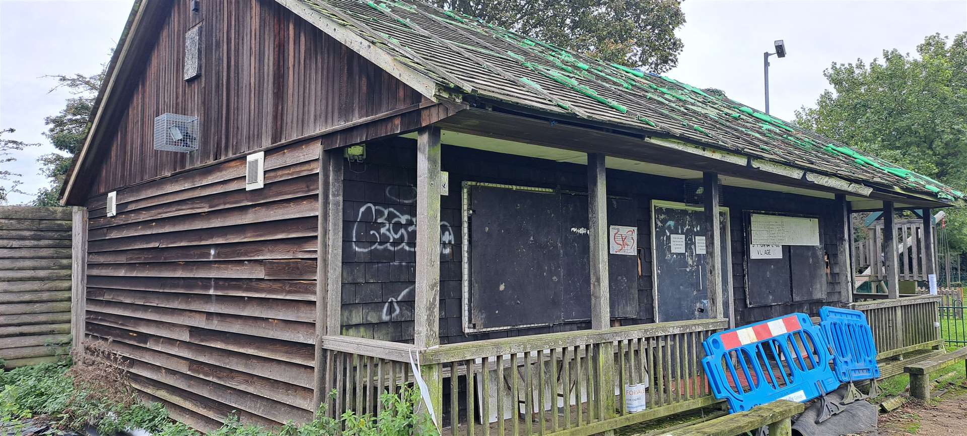 The Sutton Valence football pavilion