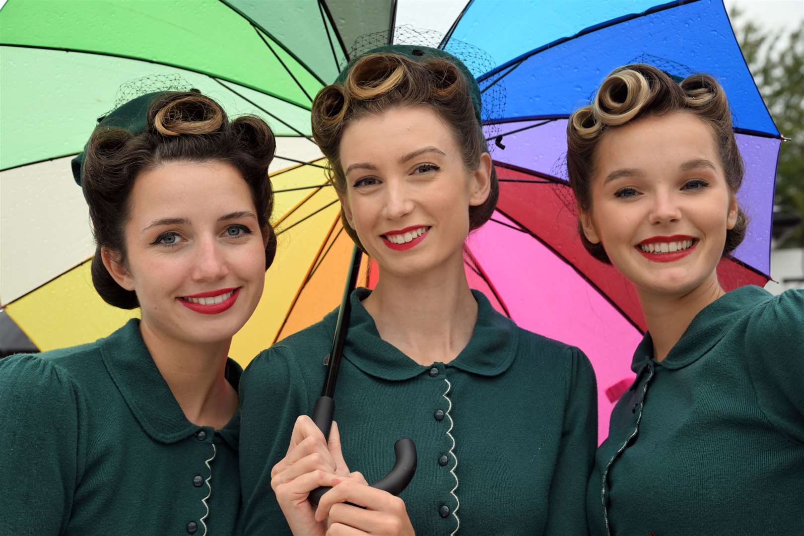 Race meet goers at the Goodwood Revival at the Goodwood Motor Circuit (John Nguyen/PA)