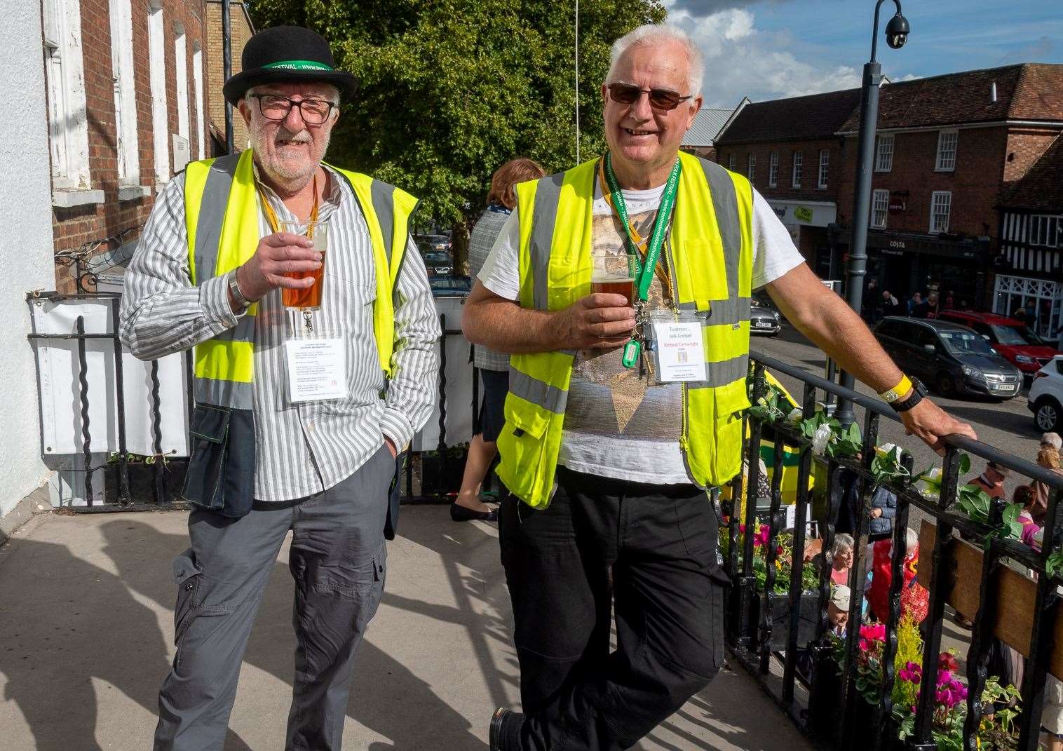 From left, two of Tenterden Folk Festival's trustees, Alan Castle and Richard Cartwright