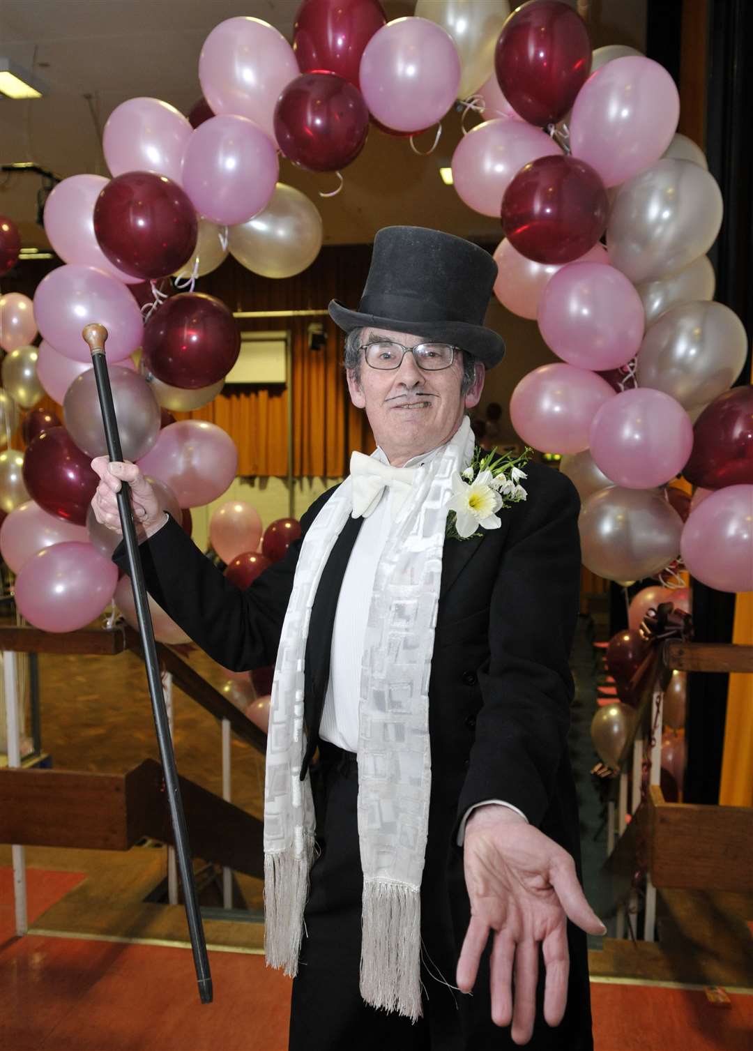 Phil Mummery at the Strictly Angley Come Dancing competition at the former Angley School (now High Weald Academy)