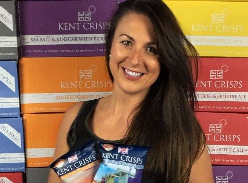 Kent Crisps boss Laura Bounds