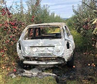 Wenham torched his wife's car. Picture: Kent Police