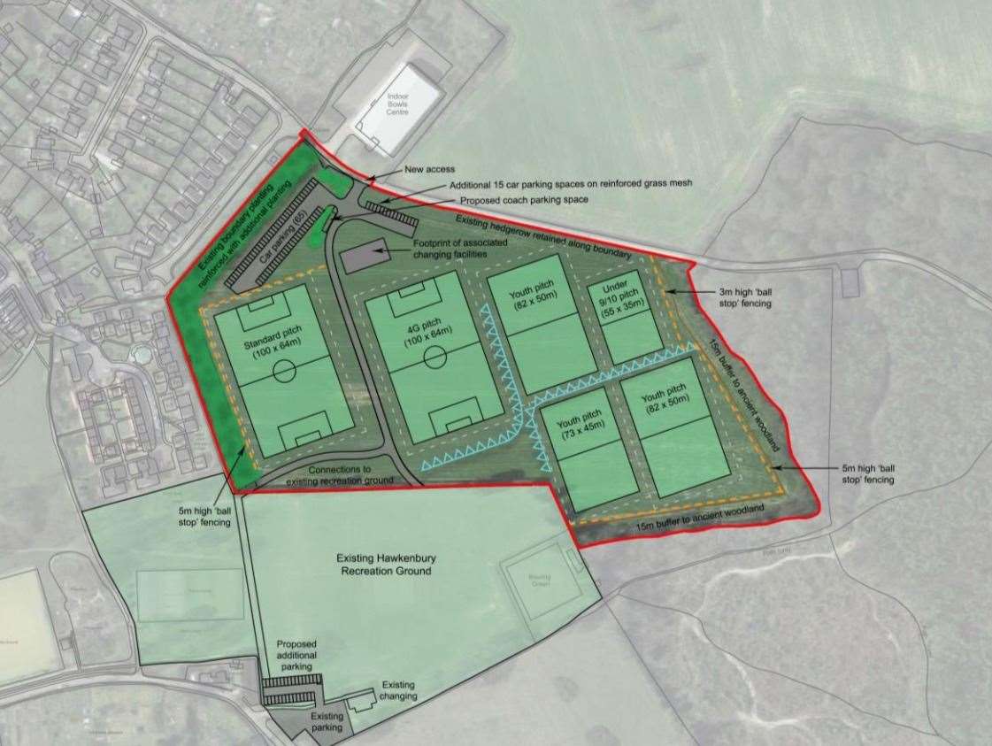 Plans to expand the recreation ground in Hawkenbury have been renewed