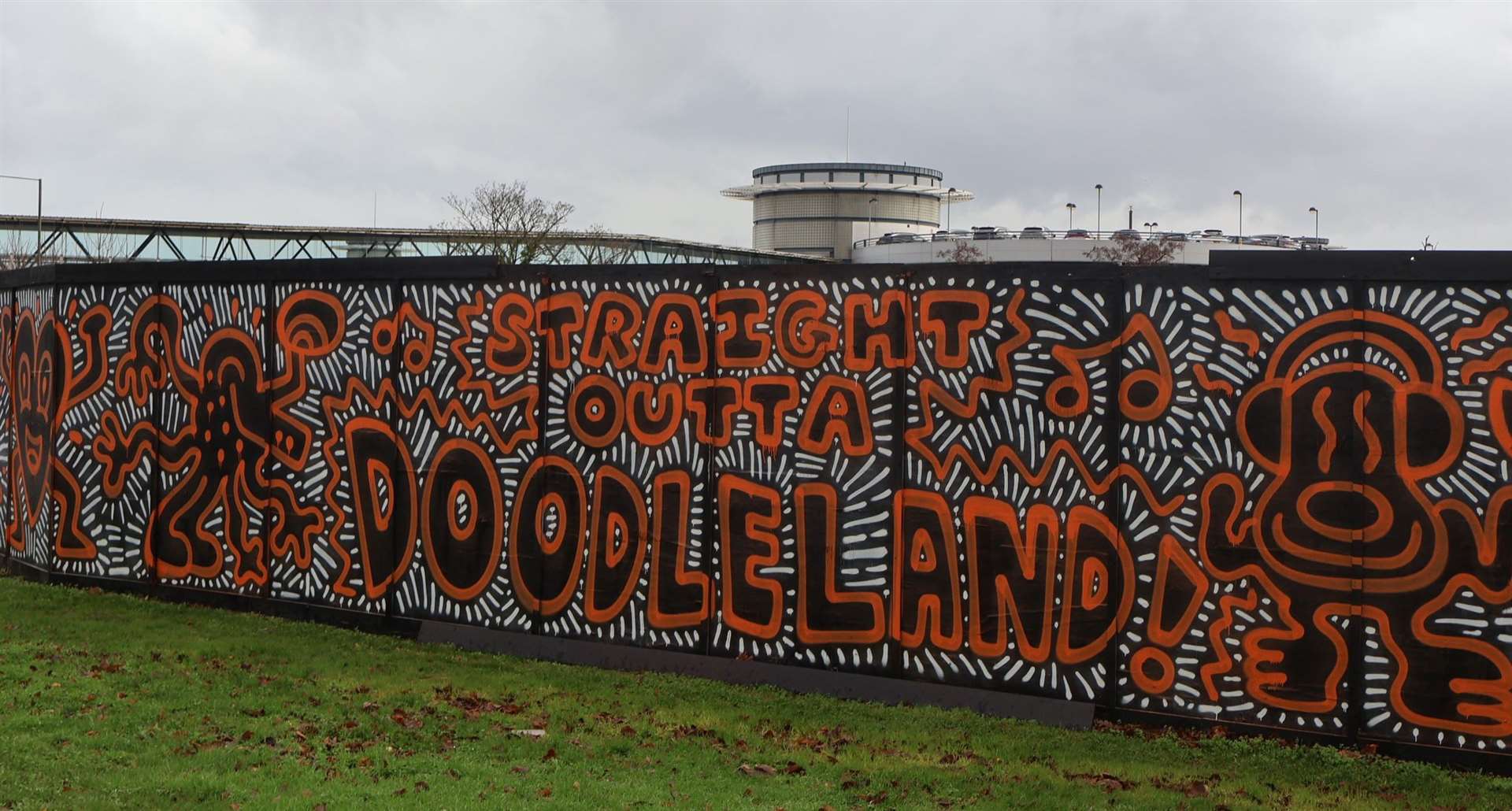 Tenterden's Mr Doodle has unveiled his latest eye-catching mural near Ashford town centre. Picture: Ashford Borough Council