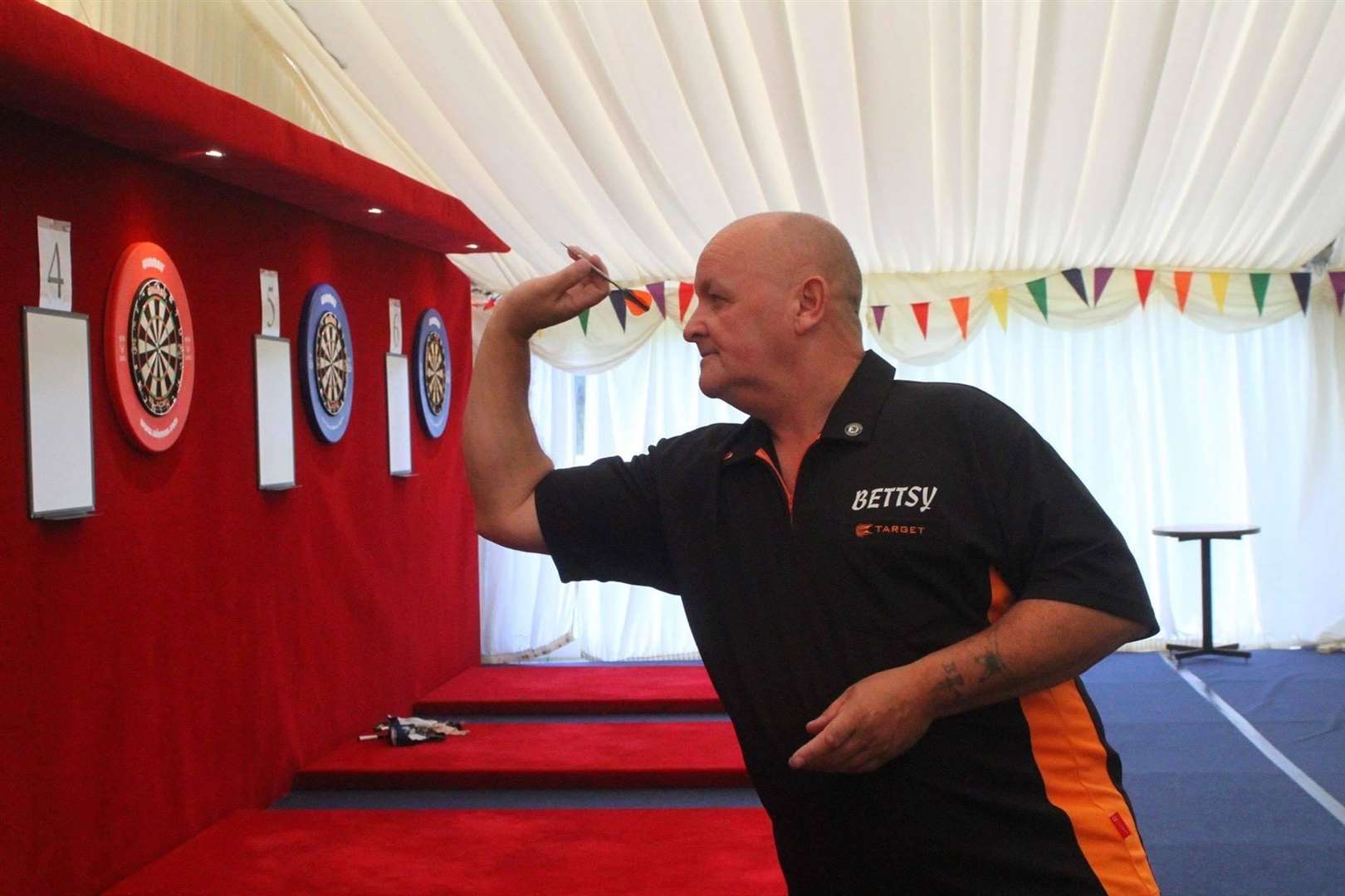Andy Betts was a keen darts player