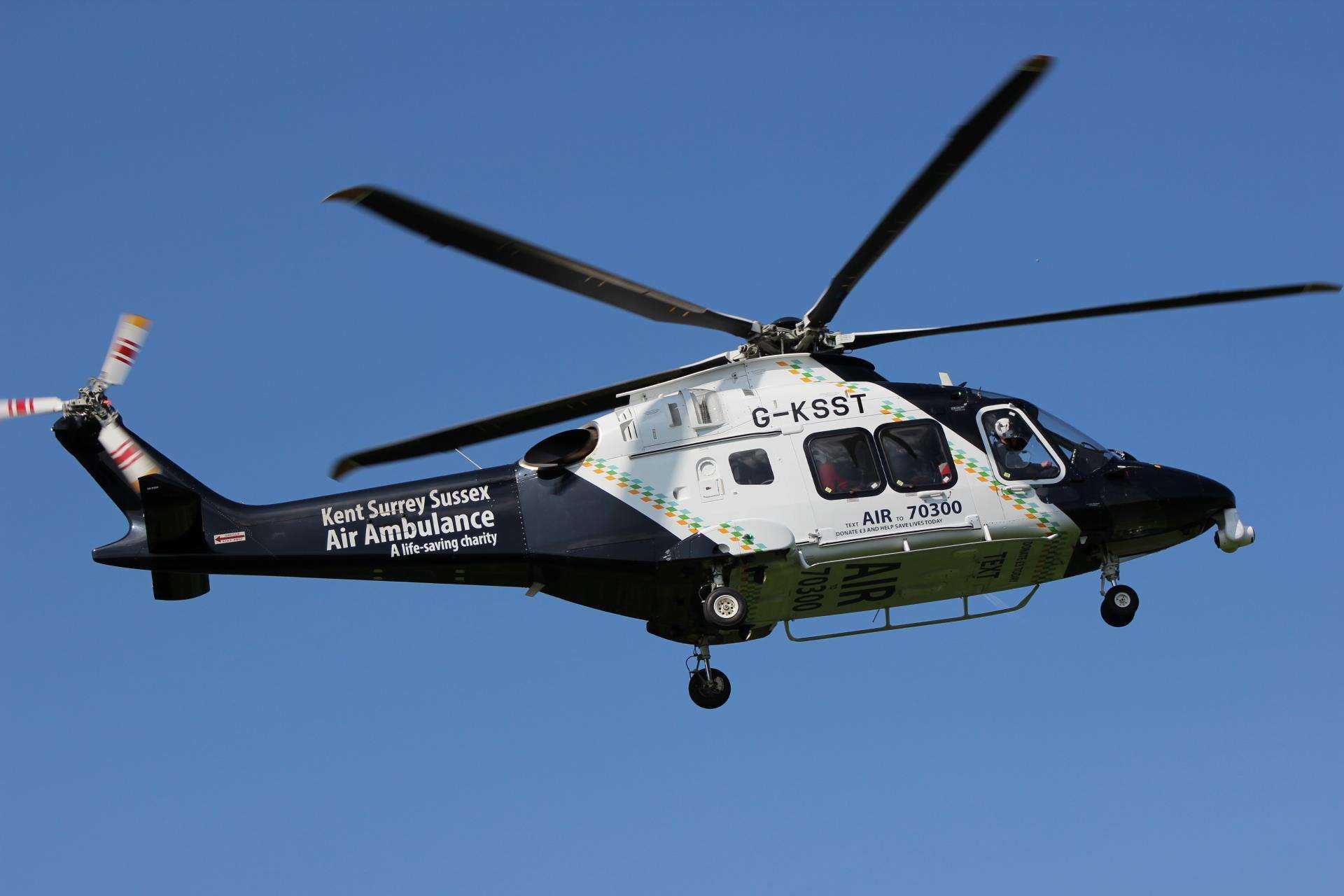 Kent Air Ambulance emergency helicopter. File photo (7613681)