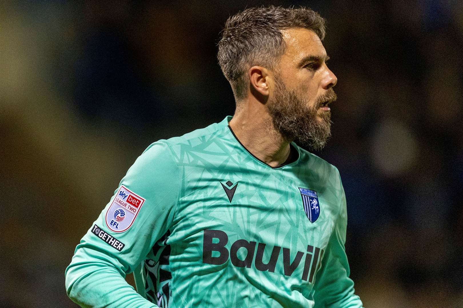 Gillingham goalkeeper Glenn Morris reacts to their 1-0 loss at Wimbledon Picture: @Julian_KPI