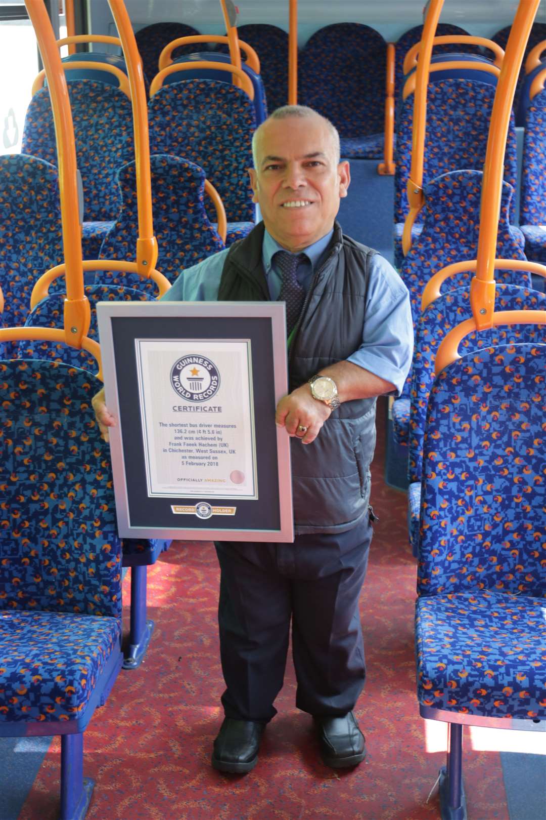 Frank Faeek Hachem, from Hampshire (Guinness World Records 2021)