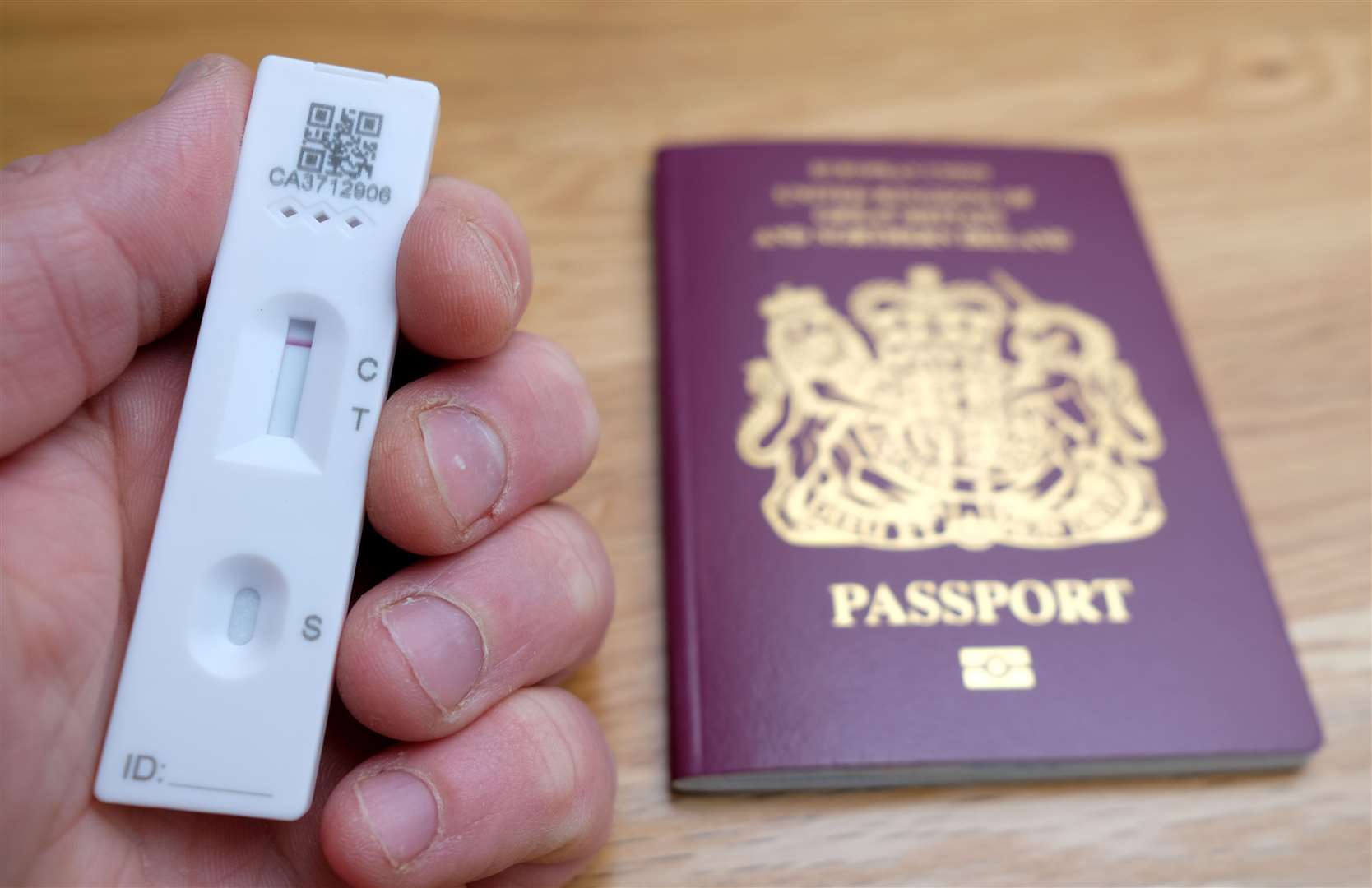 Later in October, eligible fully vaccinated passengers will be able to take a cheaper lateral flow test instead of a PCR as their day-two test in England (Andrew Matthews/PA)