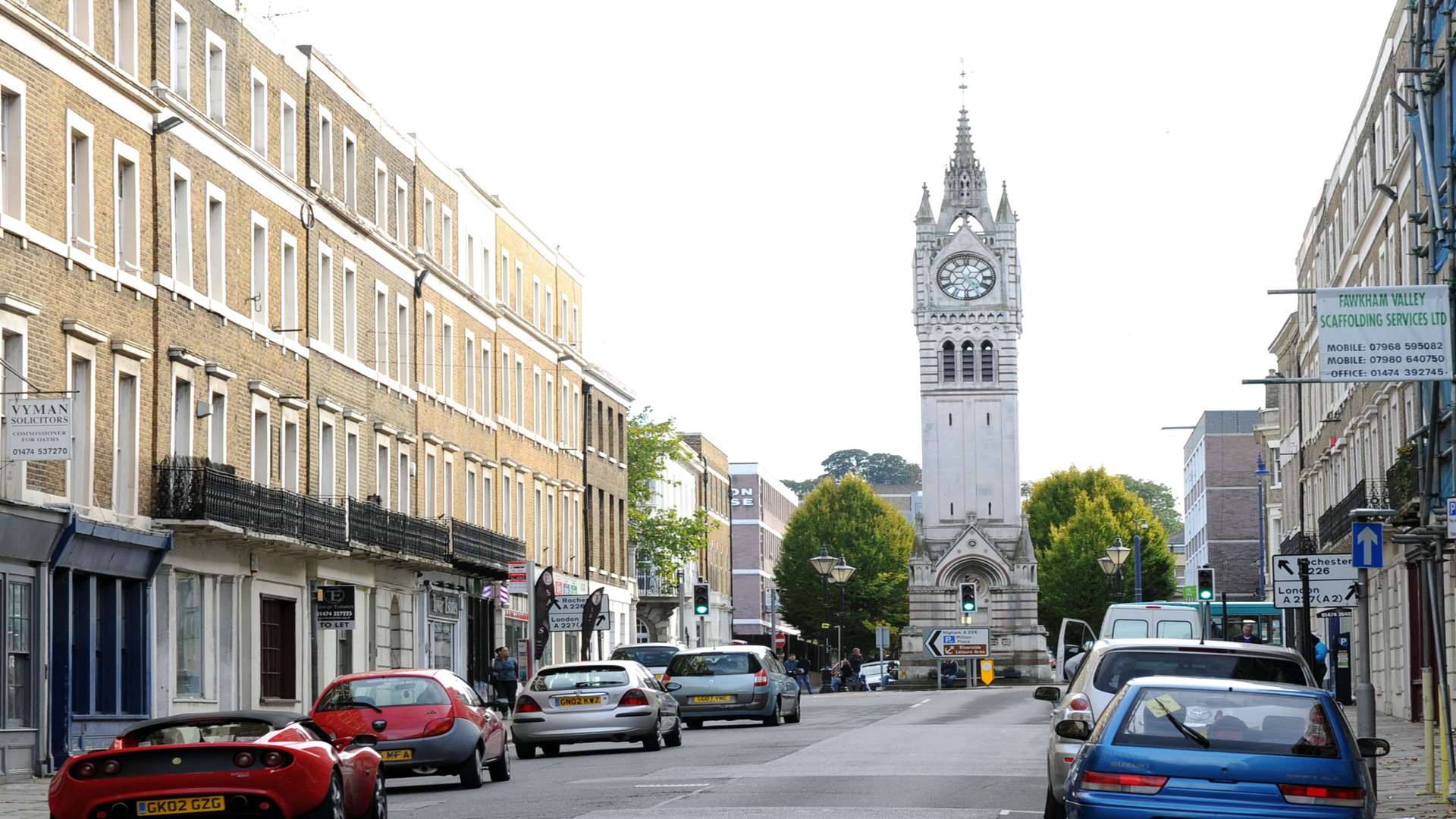 Members of the Women's Freedom League met up at Gravesend Clock Tower, Harmer Street, Gravesend, in 1910