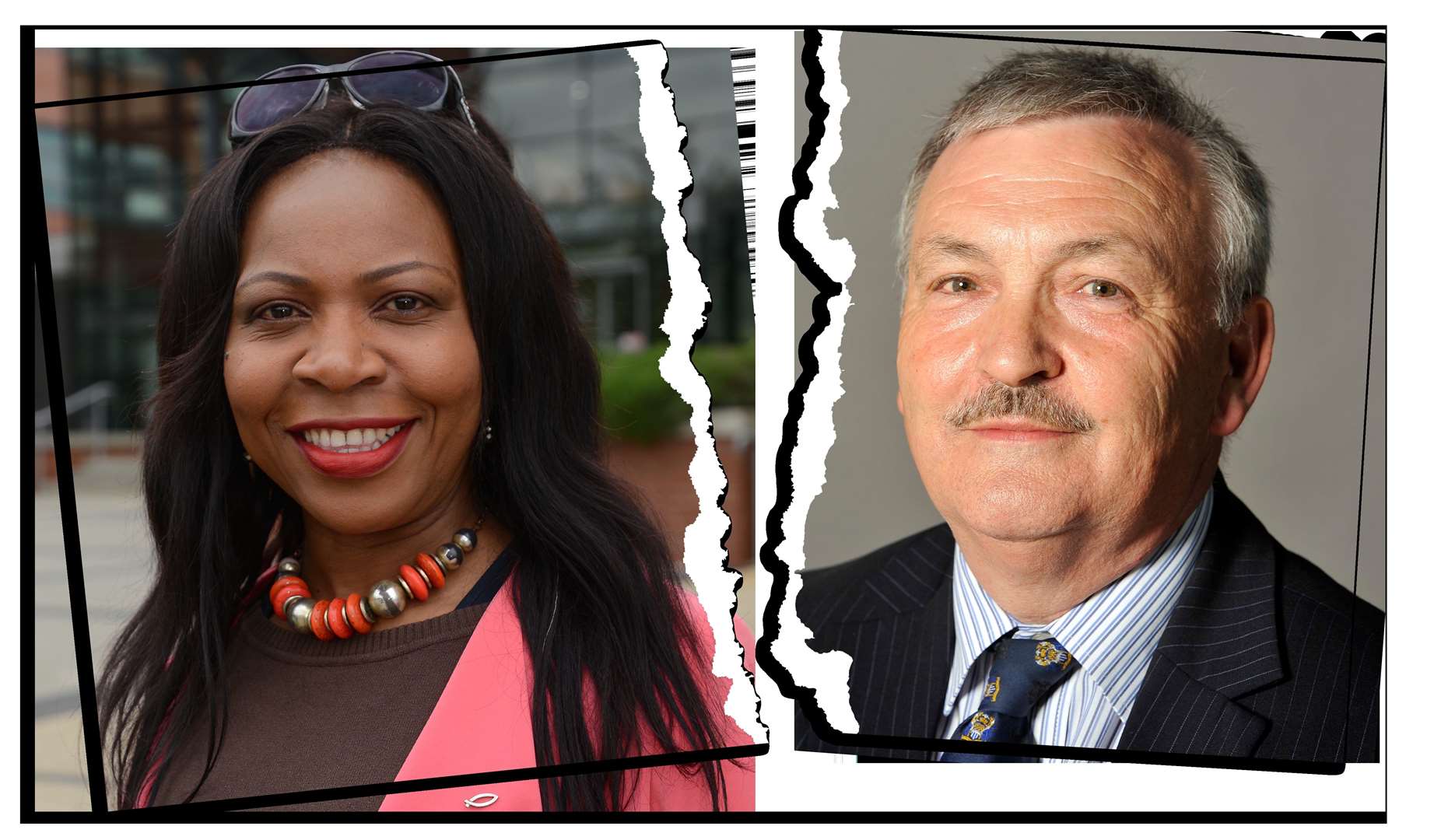 Cllr Gloria Opara and Cllr Alan Jarrett