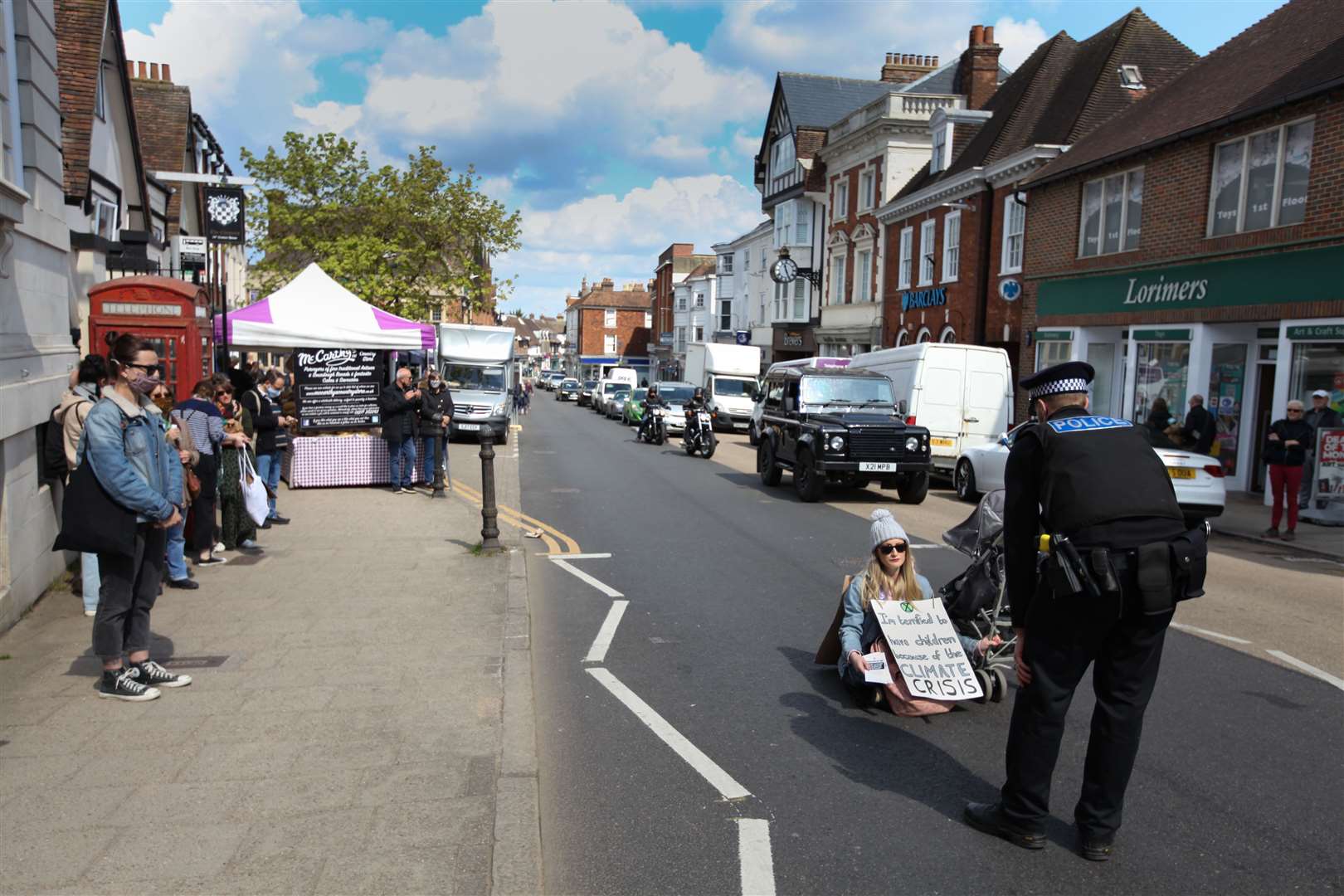 Action took place across the country this morning. Image from Extinction Rebellion