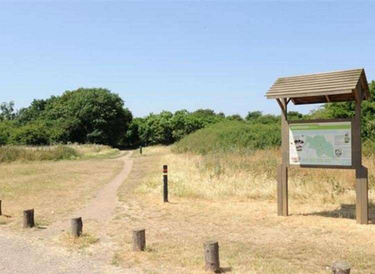 It is the second fire to break out on Dartford Heath in two days