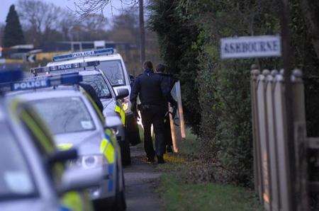 Armed police at incident in Hamstreet Road, Ashford