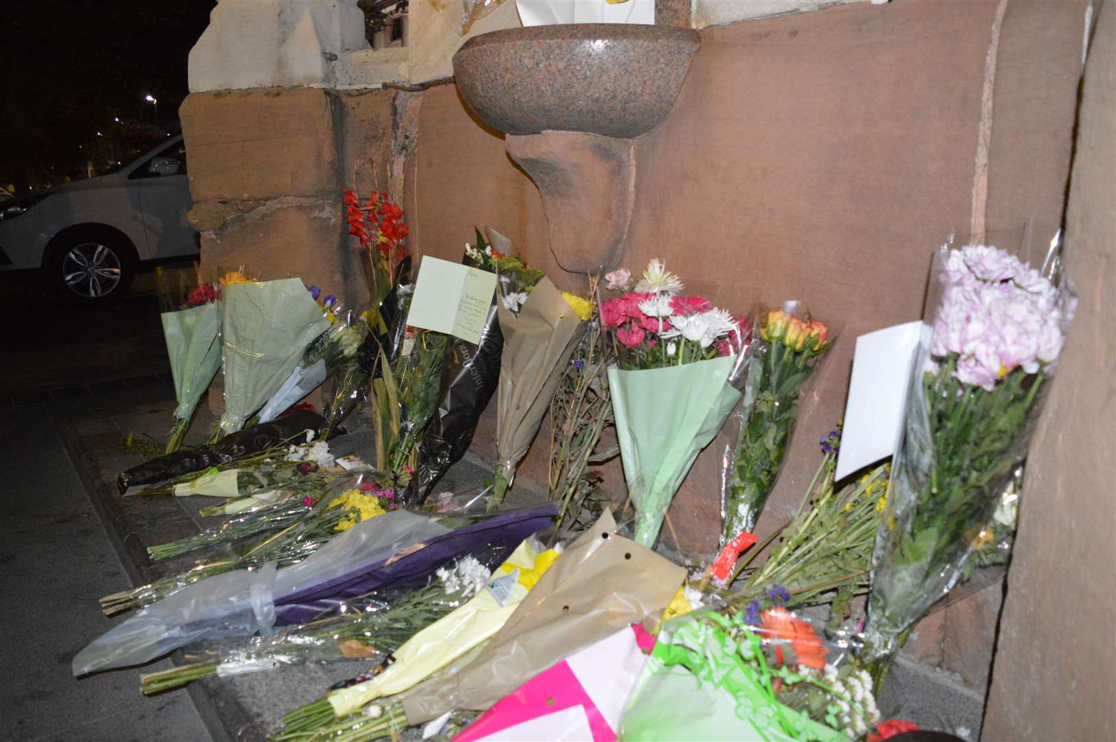 Volunteers from Urband Blue and Street Pators held a memorial service for Andre Bent in Jubilee Square, Maidstone in September. Credit to Street Pastors