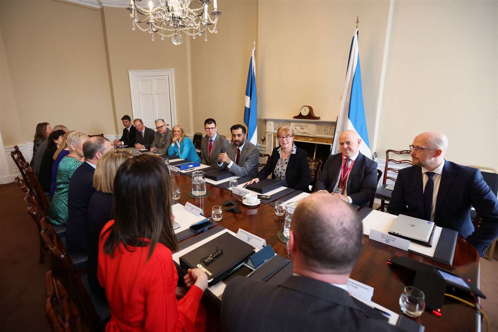 Humza Yousaf and his cabinet are expected to decide if the Scottish Government can proceed with DRS when they meet on Tuesday (Russell Cheyne/PA)